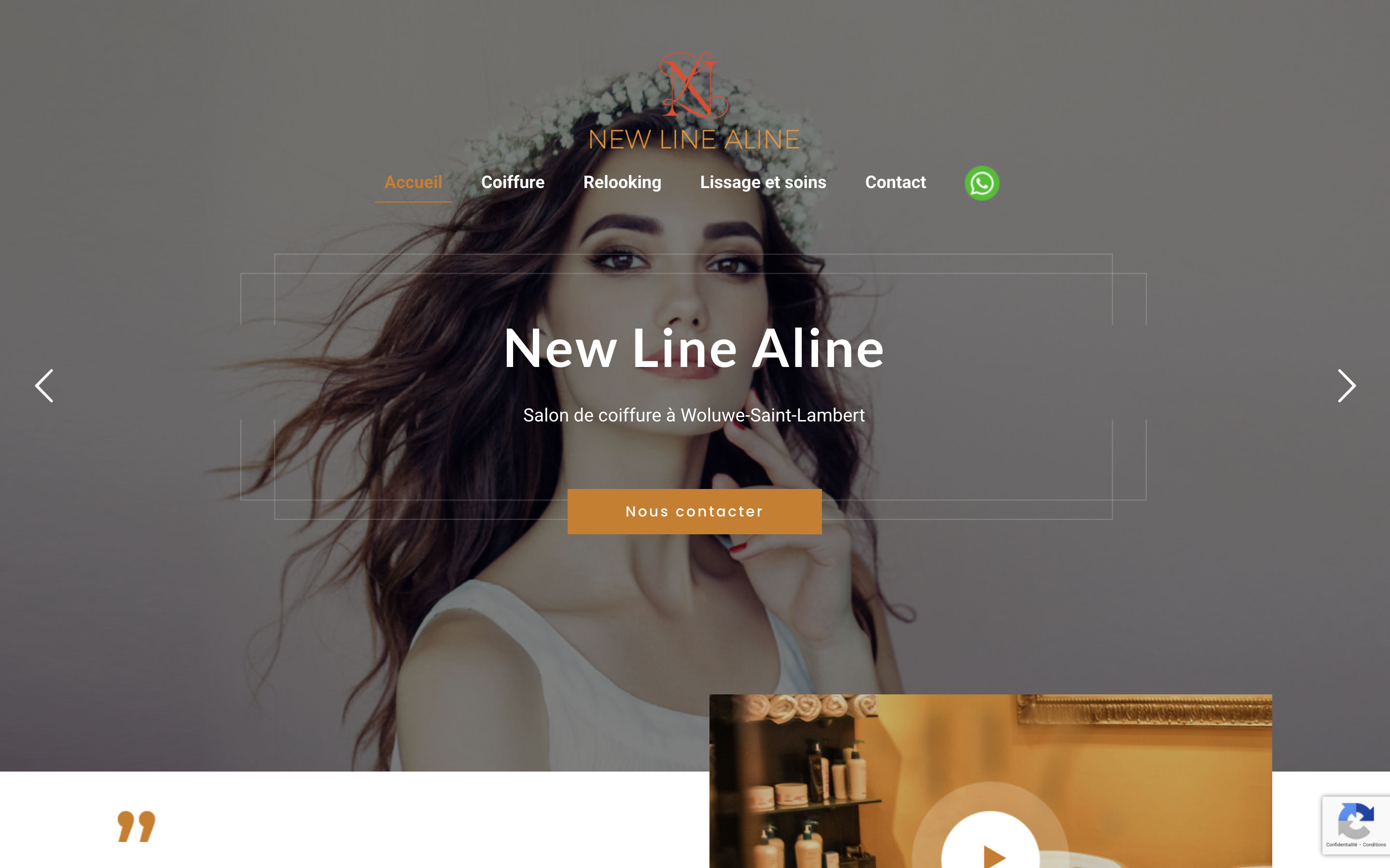 Site web réalisé pour New Line A Line