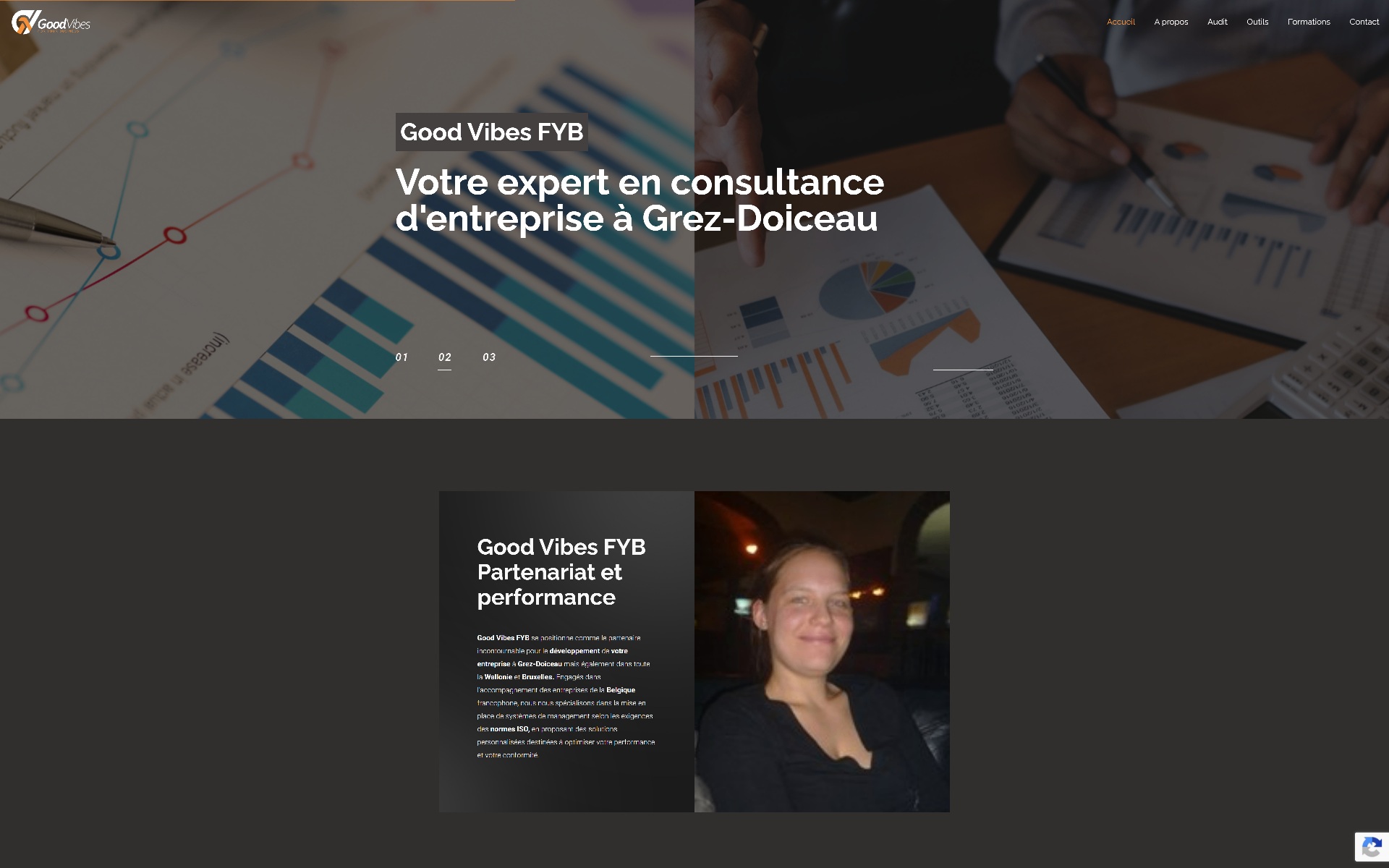 Site web réalisé pour Goodvibes FYB